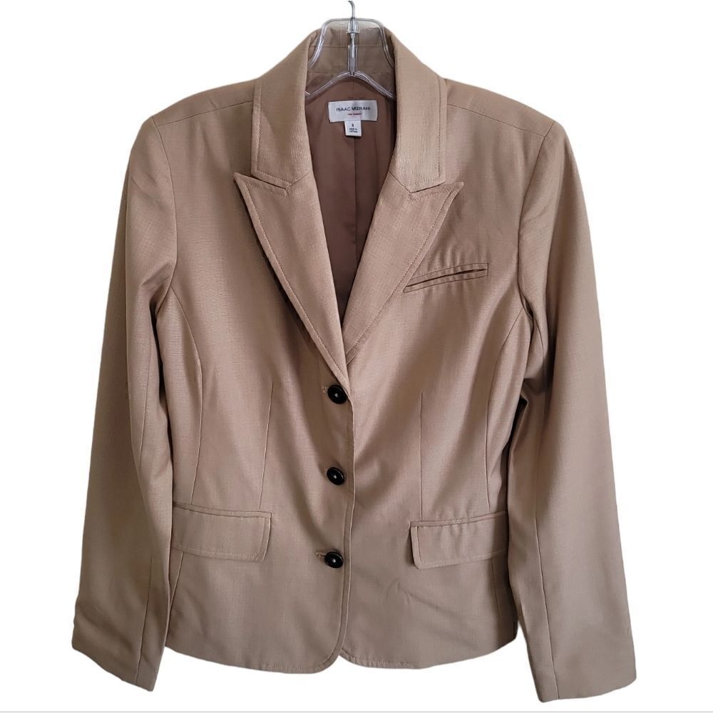 Isaac Mizrahi Women's Light Brown Blazer Sz 8